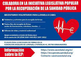 Iniciativa Legislativa Popular (ILP) por la Recuperación de una Sanidad Universal, 100% Pública y de Calidad,
